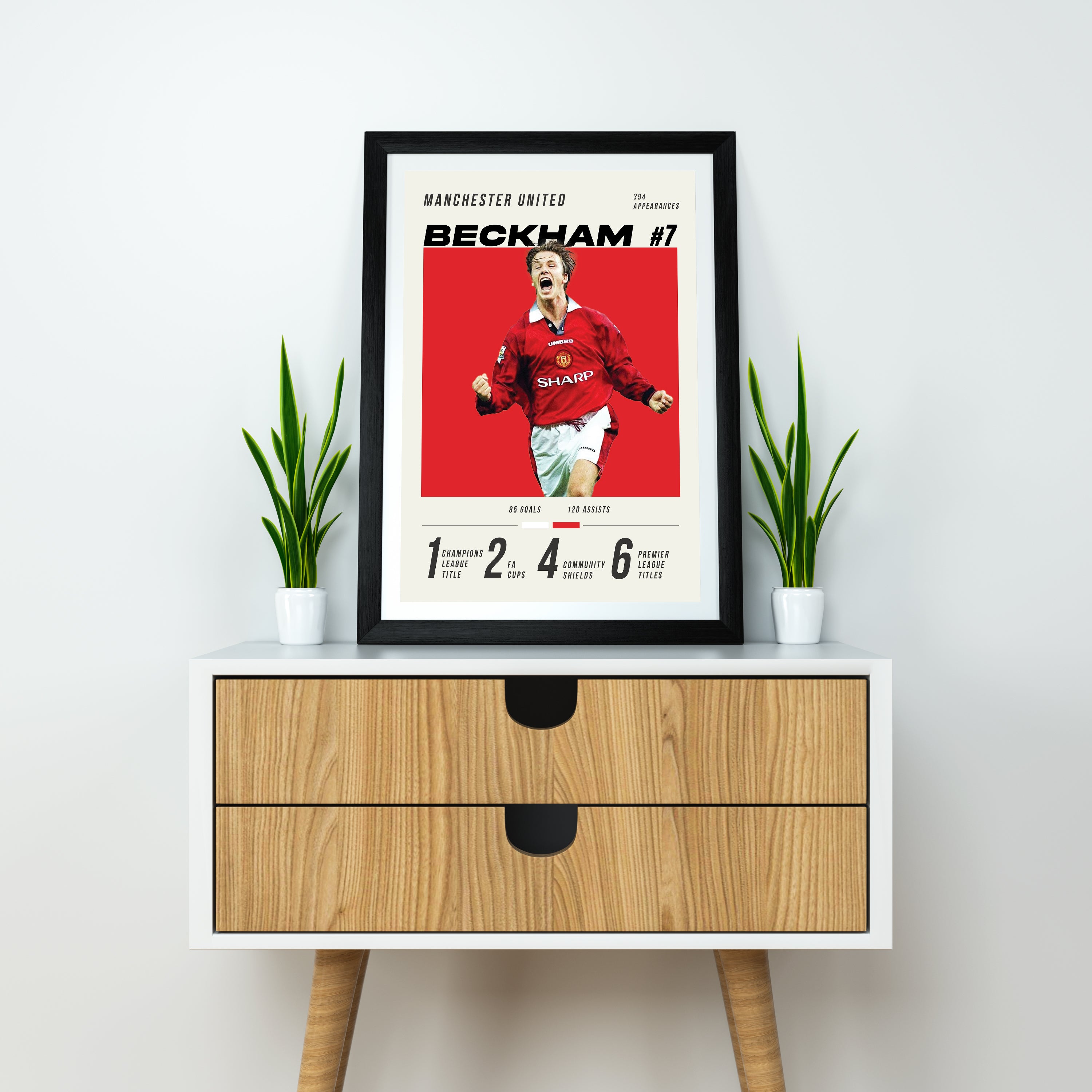 Beckham Heavyweight Art Print - Football Post - Perfect Gift - Birthday Present for Him