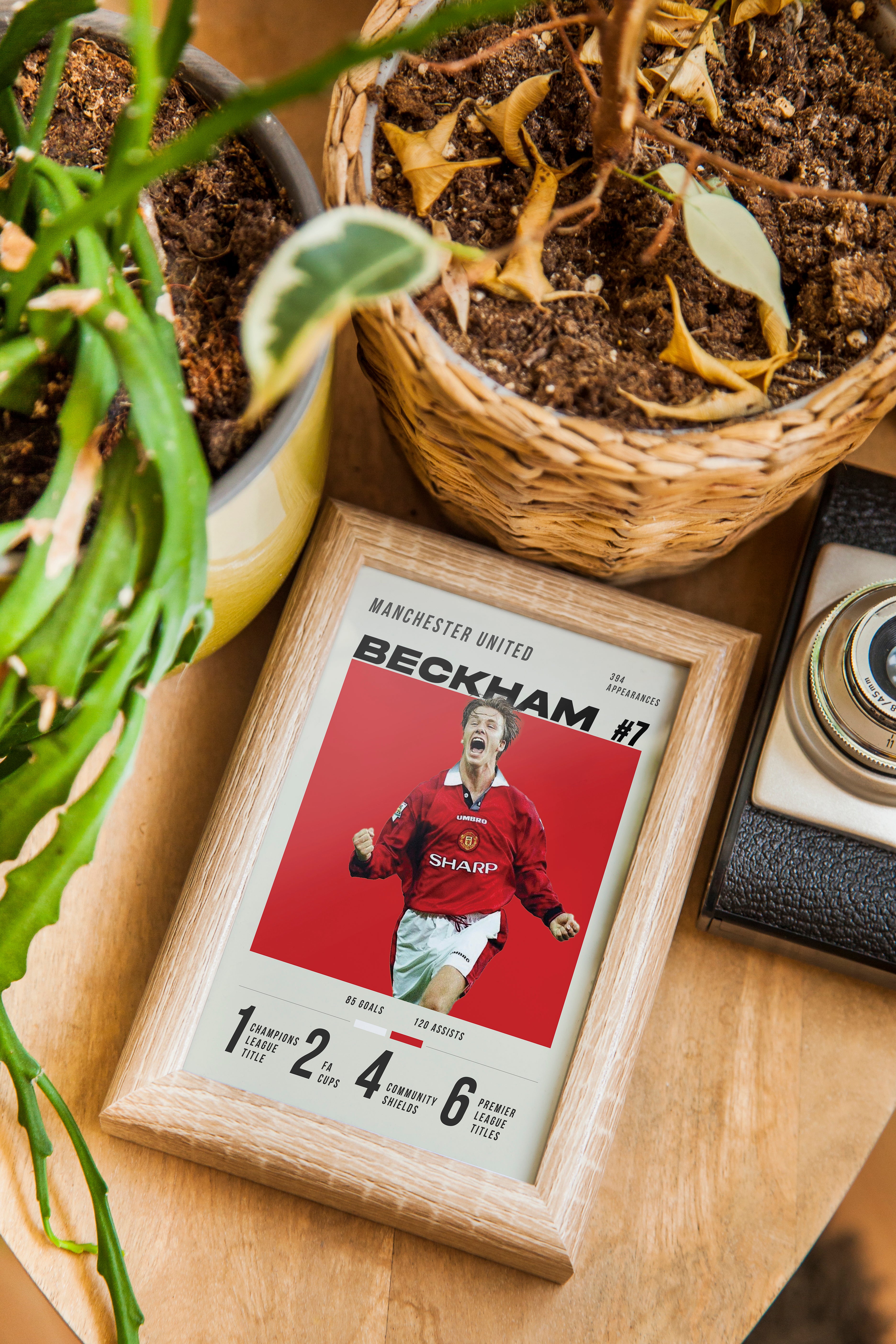 Beckham Heavyweight Art Print - Football Post - Perfect Gift - Birthday Present for Him