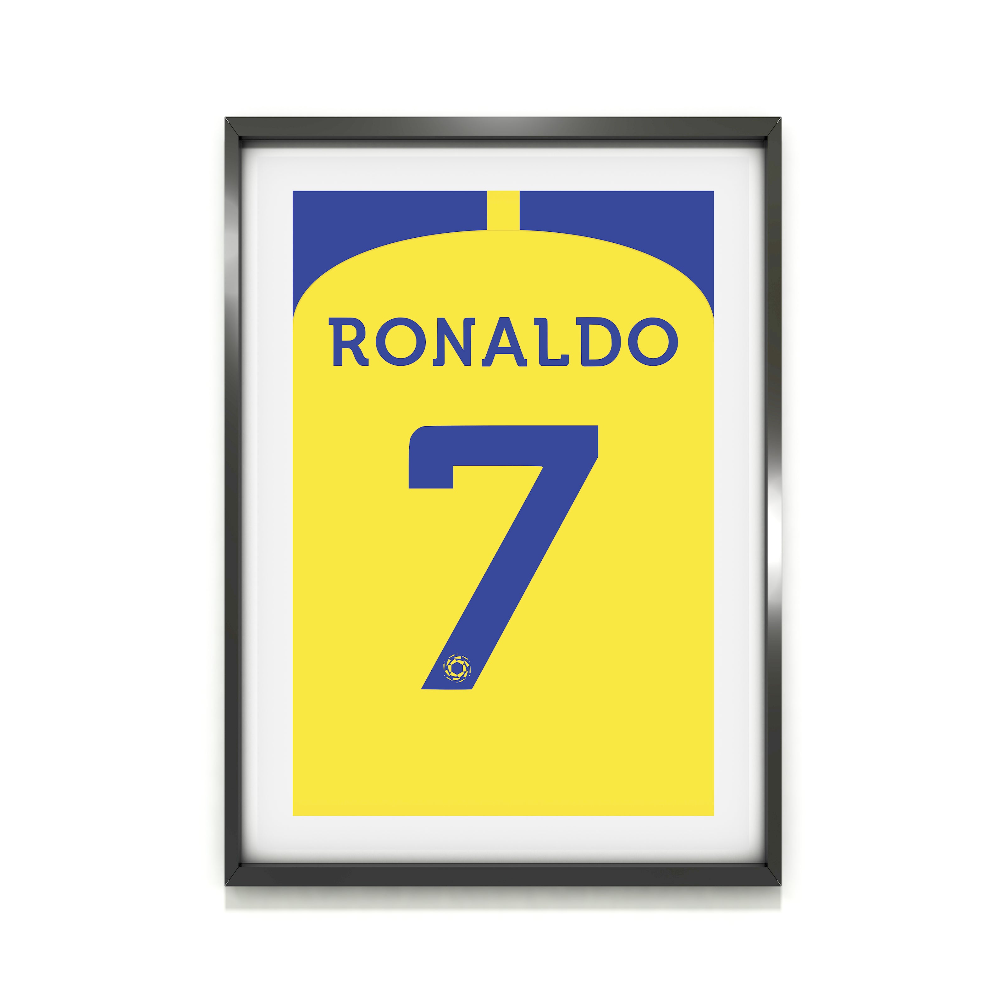 Ronaldo Al Nassr (Back) Heavyweight Art Print - Football Post - Perfect Gift - Birthday Present for Him